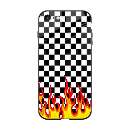 Check Fire back phone cover | glass case for iphone 7