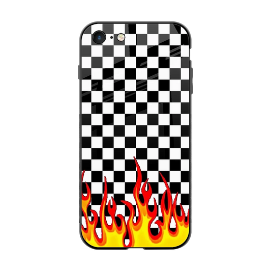 Check Fire back phone cover | glass case for iphone 7