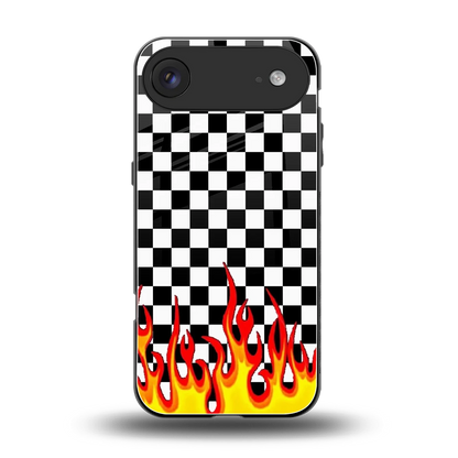 Check Fire back phone cover | glass case for iphone air
