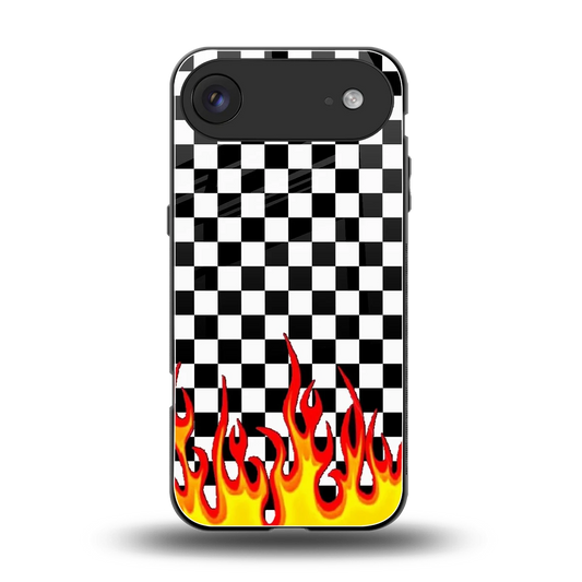 Check Fire back phone cover | glass case for iphone air