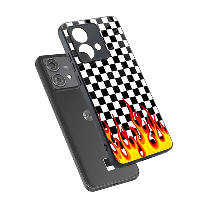 Check Fire sleek motorola edge 40 neo 5g cover with tempered glass back and TPU edges