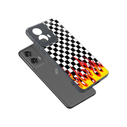 Check Fire sleek motorola edge 50 fusion cover with tempered glass back and TPU edges