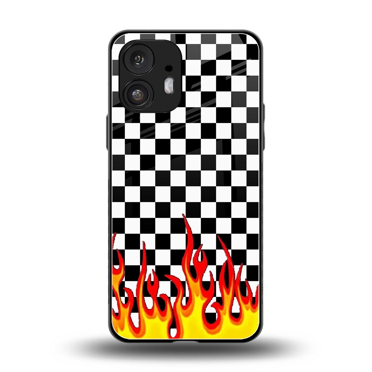 Check Fire back phone cover | glass case for nothing phone 2