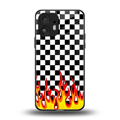 Check Fire back phone cover | glass case for nothing phone 2
