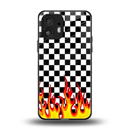 Check Fire back phone cover | glass case for nothing phone 2