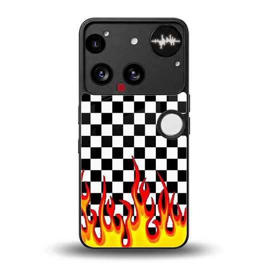 Check Fire back phone cover | glass case for nothing phone 3