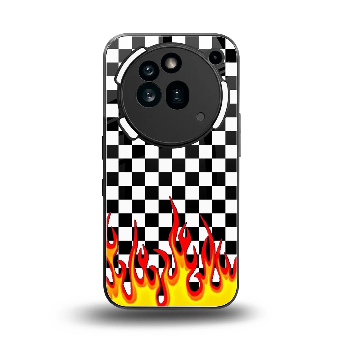 Check Fire back phone cover | glass case for nothing phone 3a pro