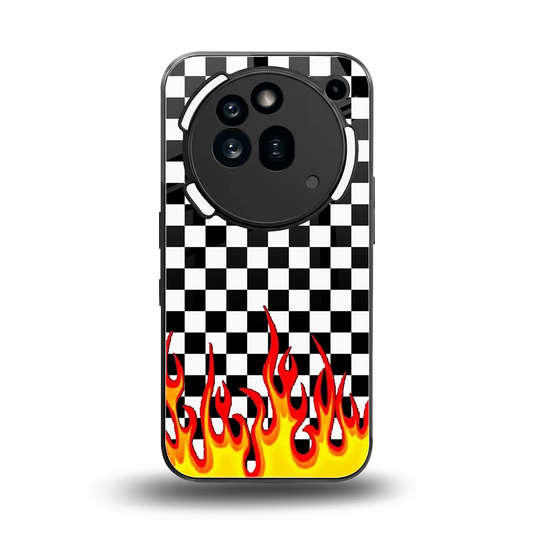 Check Fire back phone cover | glass case for nothing phone 3a pro