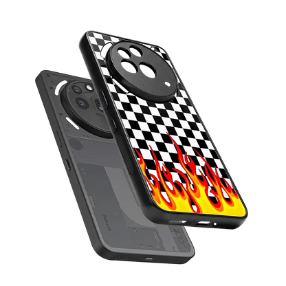 Check Fire sleek nothing phone 3a pro cover with tempered glass back and TPU edges