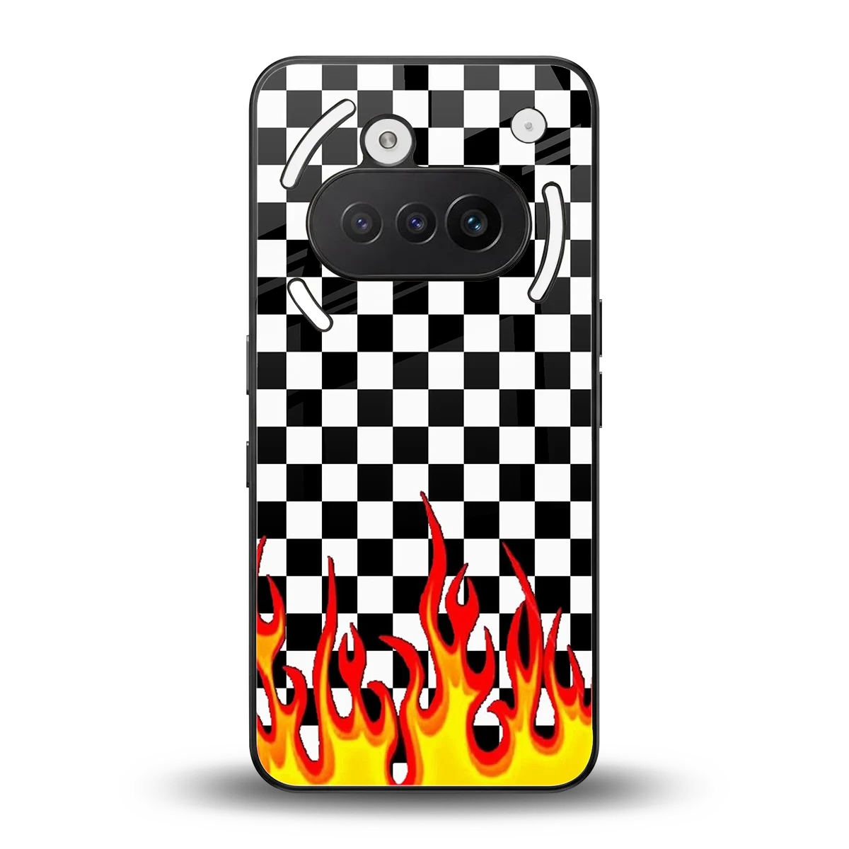 Check Fire back phone cover | glass case for nothing phone 3a