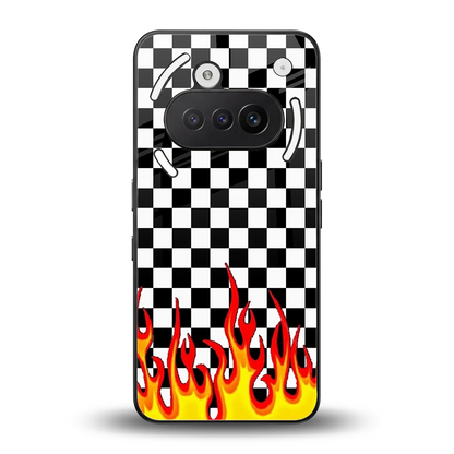 Check Fire back phone cover | glass case for nothing phone 3a