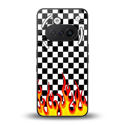 Check Fire back phone cover | glass case for nothing phone 3a