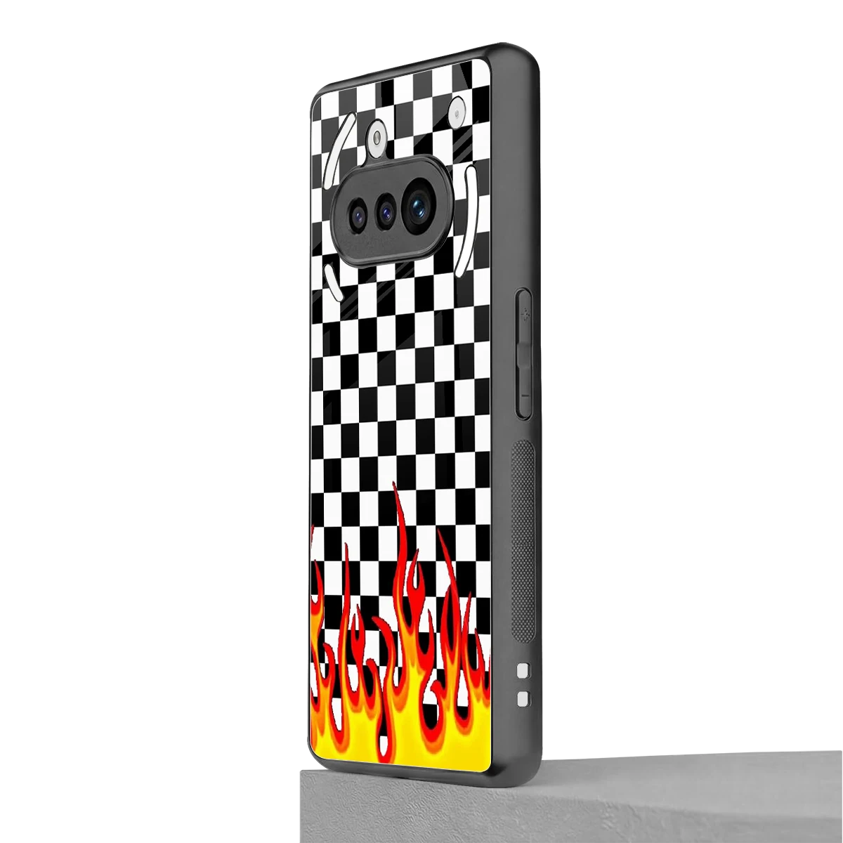 Check Fire nothing phone 3a mobile cover | shockproof glass phone case
