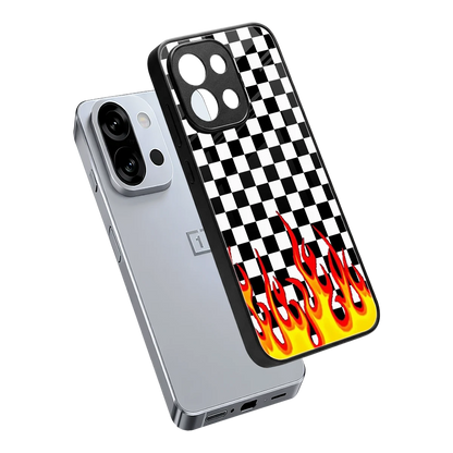 Check Fire sleek oneplus 13s cover with tempered glass back and TPU edges