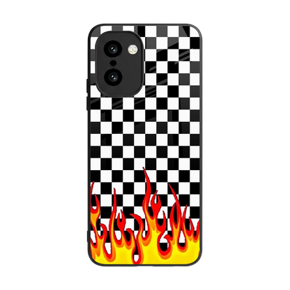 Check Fire back phone cover | glass case for oneplus 15r