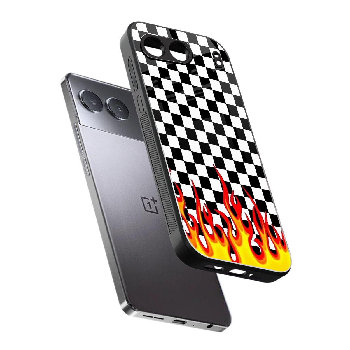 Check Fire sleek oneplus nord 4 cover with tempered glass back and TPU edges