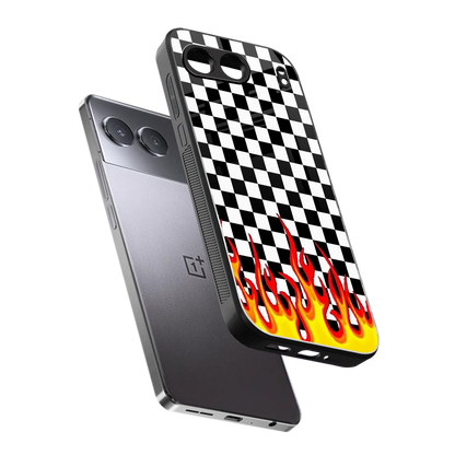 Check Fire sleek oneplus nord 4 cover with tempered glass back and TPU edges