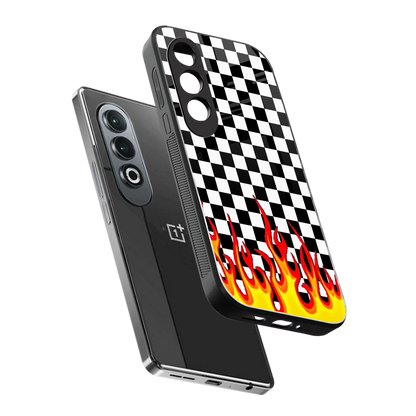 Check Fire sleek oneplus nord ce 4 cover with tempered glass back and TPU edges