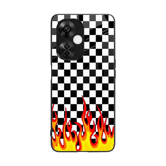 Check Fire back phone cover | glass case for oneplus nord ce 3 lite
