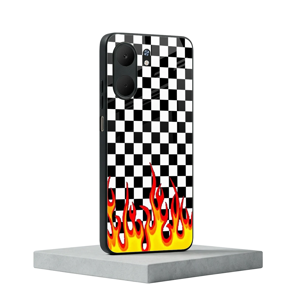 Check Fire oppo a5x 5g mobile cover | shockproof glass phone case
