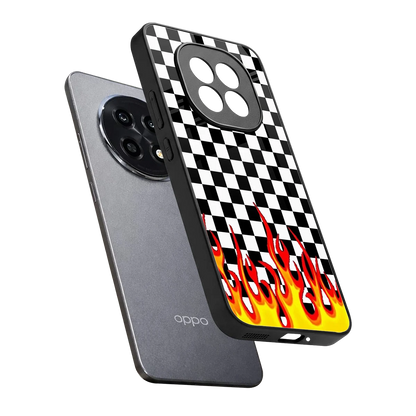 Check Fire sleek oppo f29 pro 5g cover with tempered glass back and TPU edges