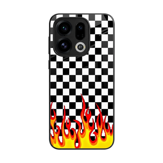 Check Fire back phone cover | glass case for oppo find x9