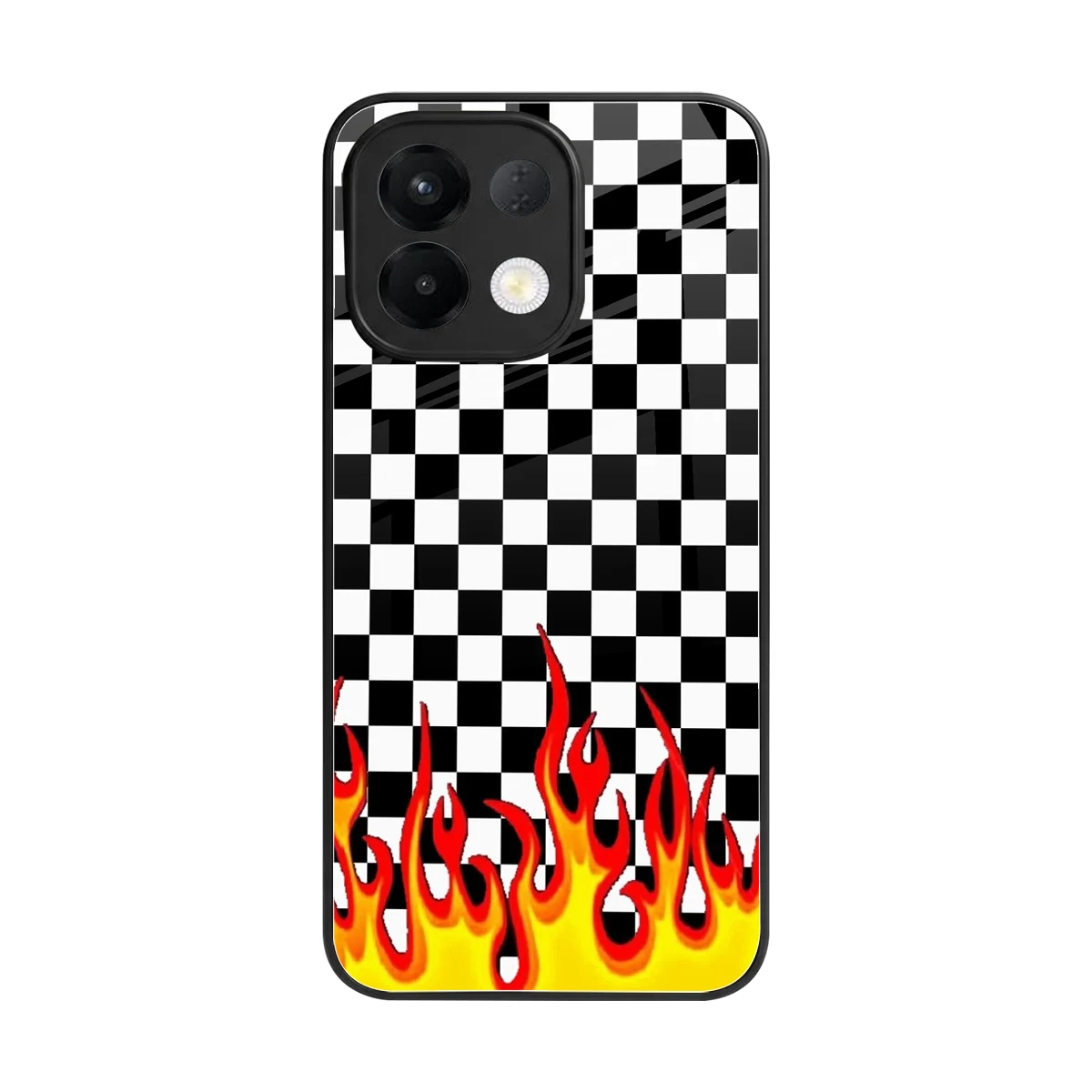 Check Fire back phone cover | glass case for oppo k13 5g