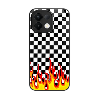 Check Fire back phone cover | glass case for oppo k13 5g