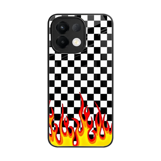 Check Fire back phone cover | glass case for oppo k13 5g