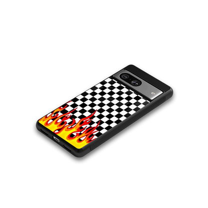 Check Fire google pixel 8 mobile cover | shockproof glass phone case