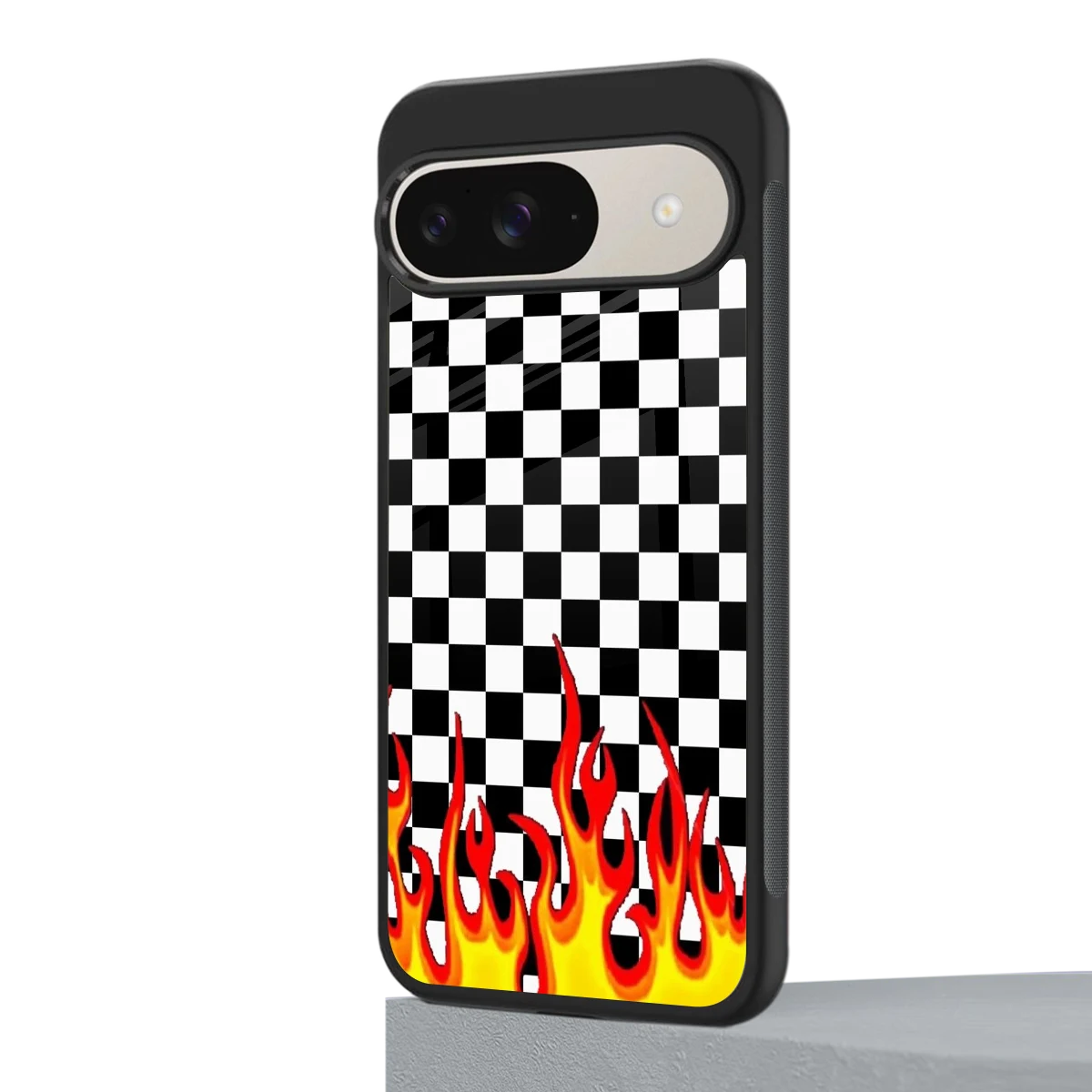 Check Fire google pixel 9 mobile cover | shockproof glass phone case