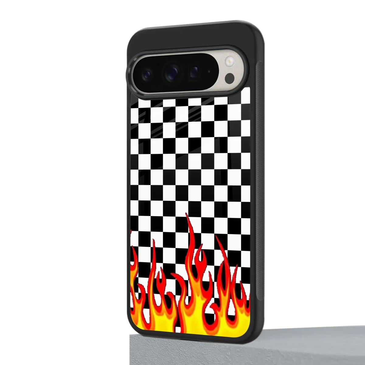 Check Fire google pixel 9 pro xl mobile cover | shockproof glass phone case