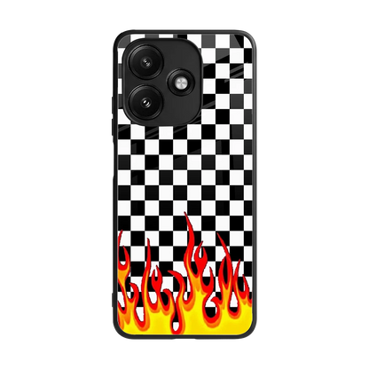 Check Fire back phone cover | glass case for redmi 12 5g