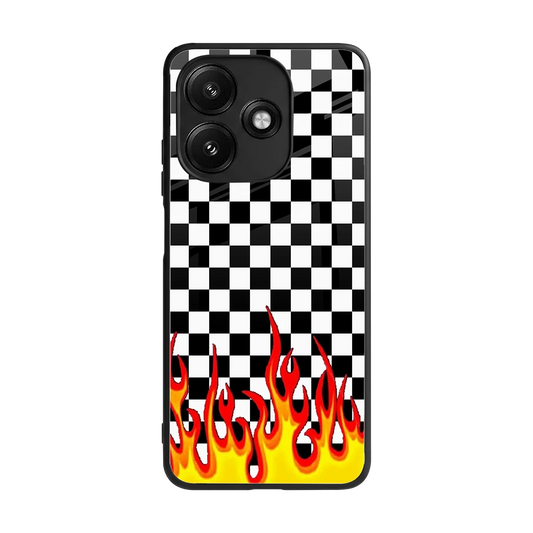 Check Fire back phone cover | glass case for redmi 12 5g
