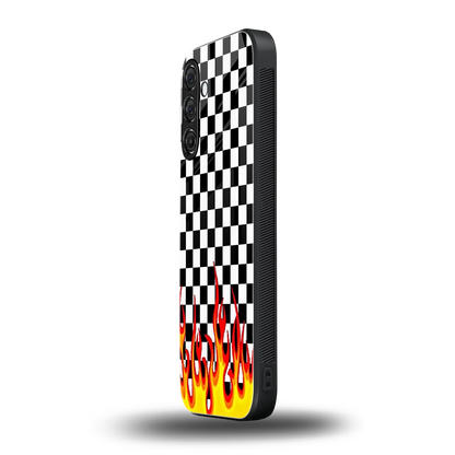Check Fire samsung galaxy m36 5g mobile cover | shockproof glass phone case