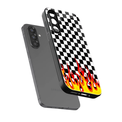 Check Fire sleek samsung galaxy a17 5g cover with tempered glass back and TPU edges