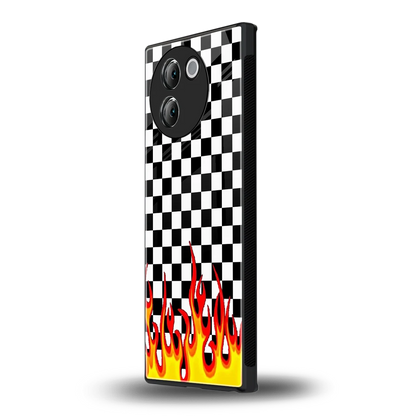 Check Fire vivo v30e mobile cover | shockproof glass phone case