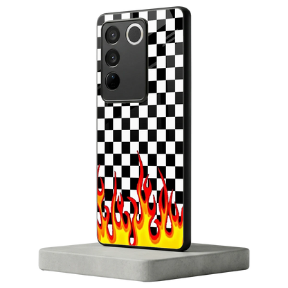 Check Fire vivo v27 5g mobile cover | shockproof glass phone case