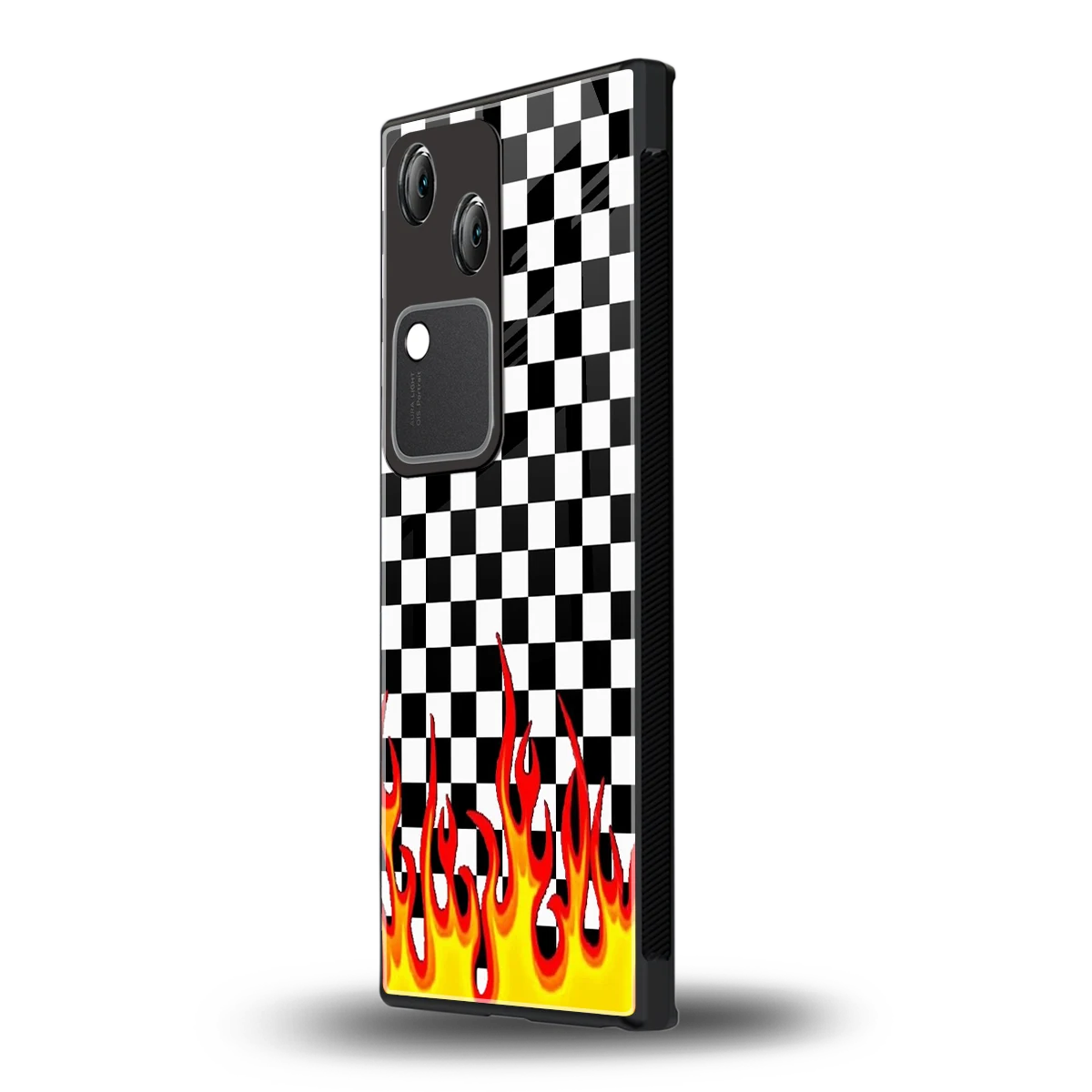 Check Fire vivo v30 mobile cover | shockproof glass phone case