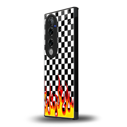 Check Fire vivo v40 pro mobile cover | shockproof glass phone case