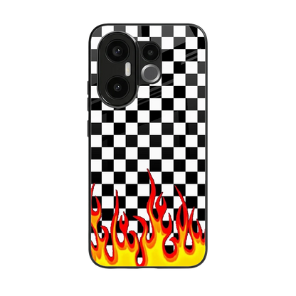 Check Fire back phone cover | glass case for vivo x200 fe