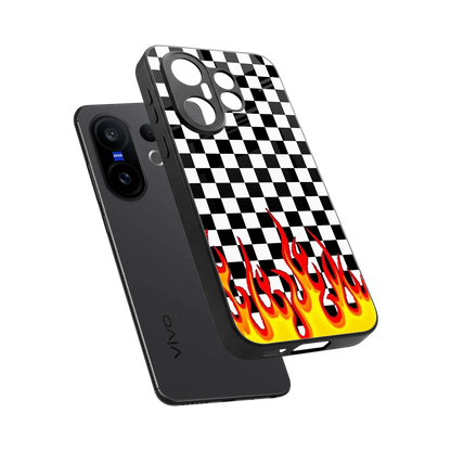 Check Fire sleek vivo x200 fe cover with tempered glass back and TPU edges