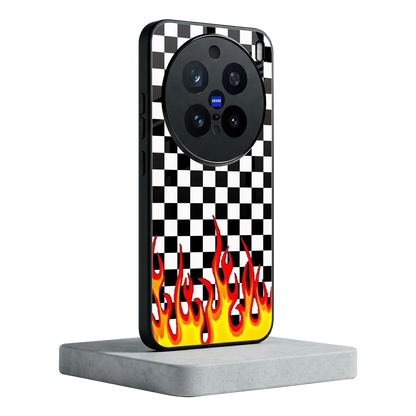 Check Fire vivo x200 pro mobile cover | shockproof glass phone case