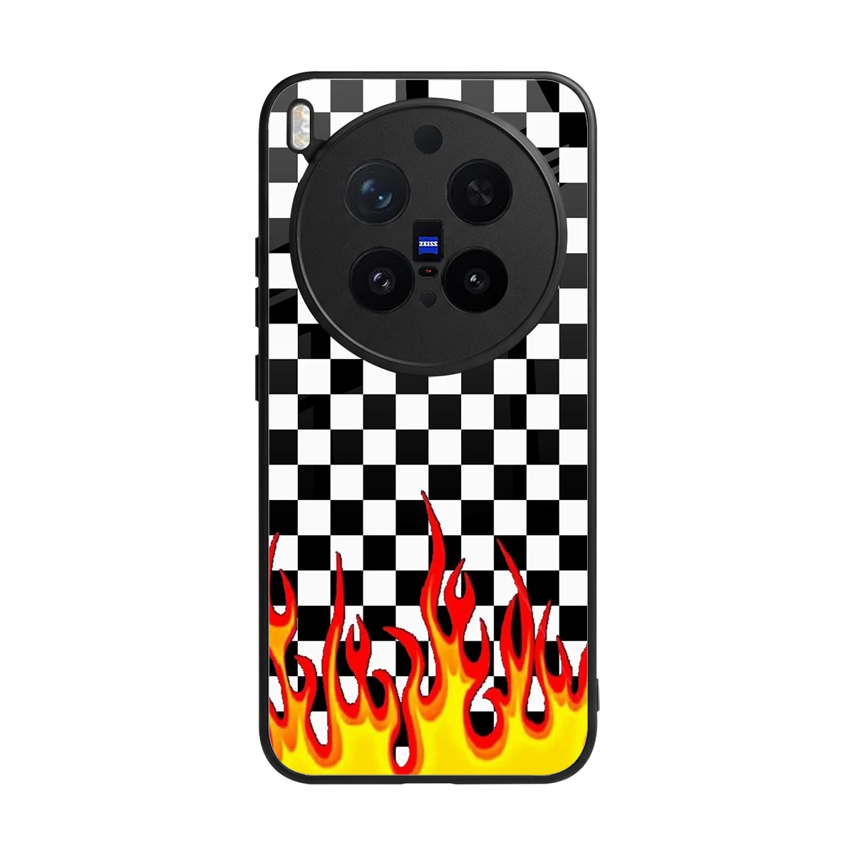 Check Fire back phone cover | glass case for vivo x300 pro