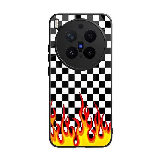 Check Fire back phone cover | glass case for vivo x300 pro