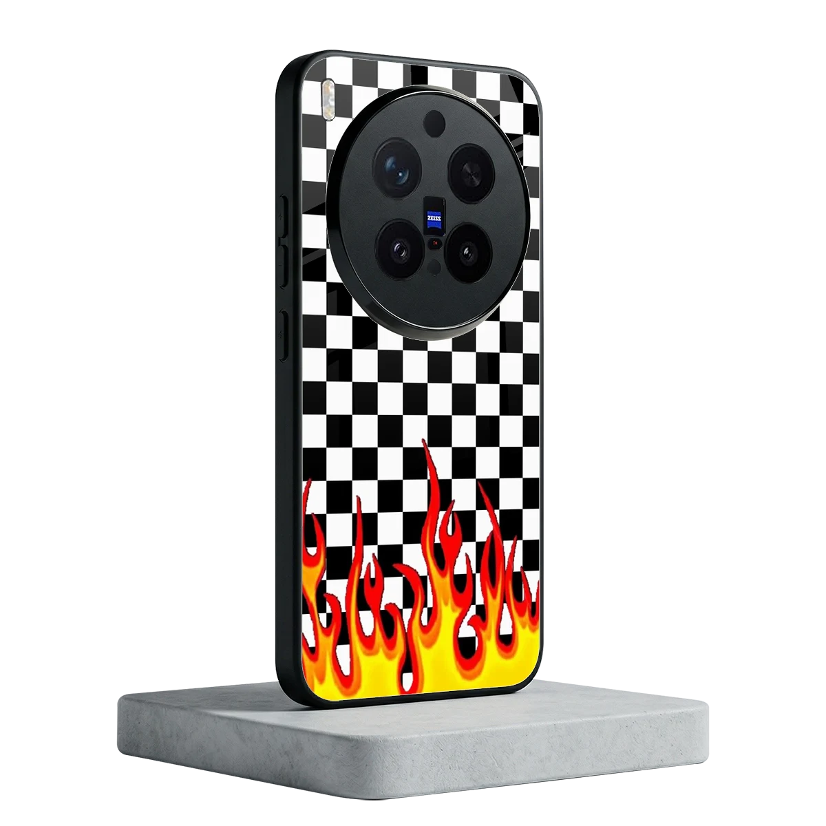 Check Fire vivo x300 pro mobile cover | shockproof glass phone case