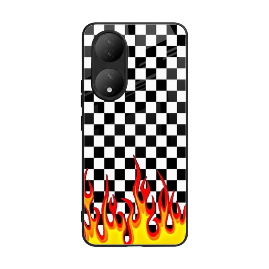 Check Fire back phone cover | glass case for Vivo-y100