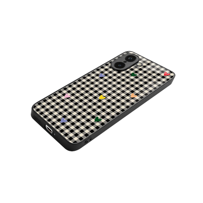 Checkered Love stylish phone case for oneplus nord ce5 5g | glossy glass and slim fit