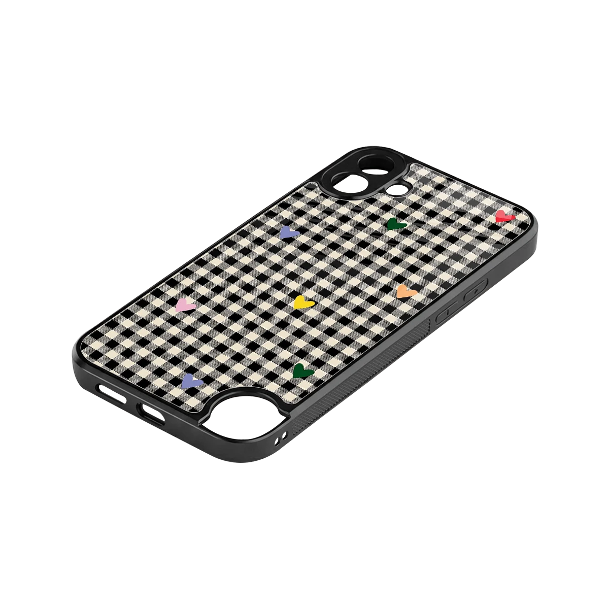 Checkered Love stylish phone case for cmf nothing phone 1 | glossy glass and slim fit