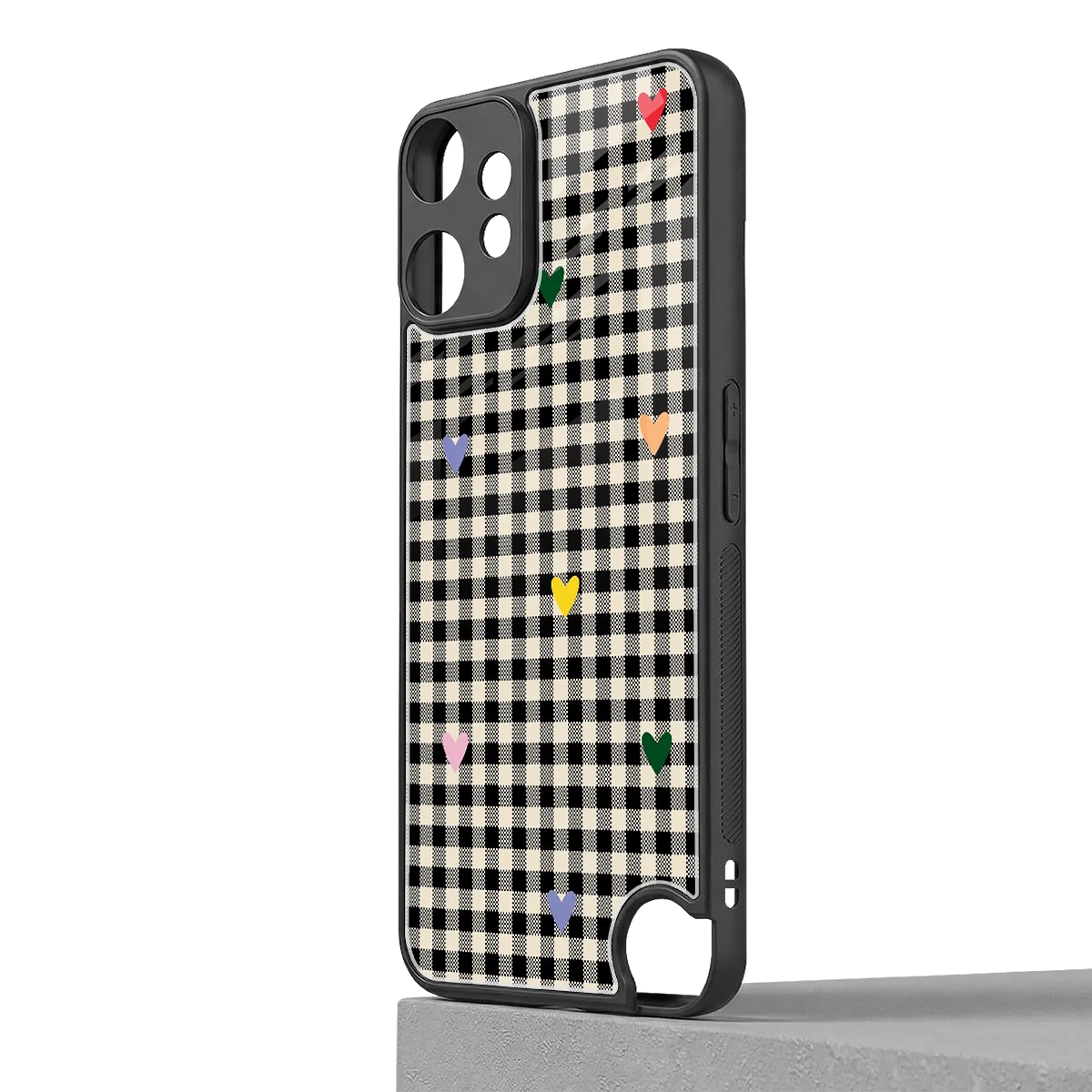 Checkered Love cmf nothing phone 2 pro mobile cover | shockproof glass phone case